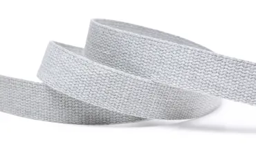 Gurtband 25 mm Baumwolle - Hellgrau meliert
