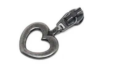 Gleiter Metallic 4 mm Altsilber - Herz