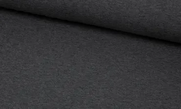 French Terry Brushed Eike - Dunkelgrau meliert