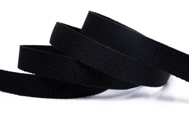 Gurtband 20 mm Baumwolle - Schwarz