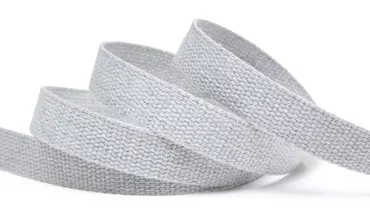 Gurtband 20 mm Baumwolle - Hellgrau meliert
