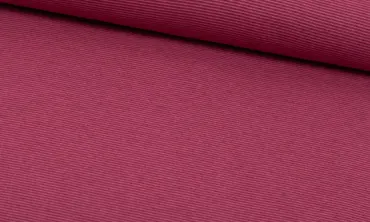 Bündchen feine Streifen - Fuchsia