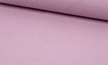 Bündchen feine Streifen - Altrosa