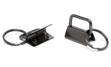 Schlüsselband Ring 25 mm - Gun Metal