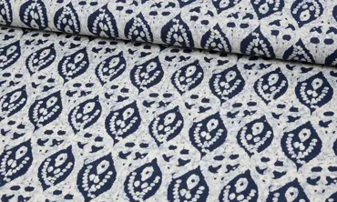 Voile Stoff Baumwollvoile - Batik Ornament