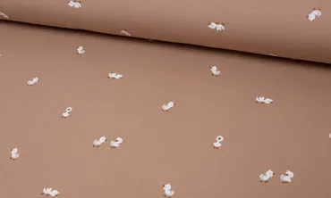 Jersey Stoff Meterware - Little Ducks Nude