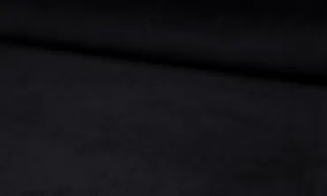 Nicky Plüsch Stoff Uni - Schwarz