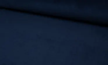 Nicky Plüsch Stoff Uni - Navy