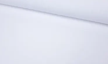 Nicky Plüsch Stoff Uni - Weiss