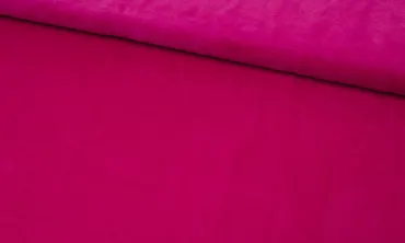 Nicky Plüsch Stoff Uni - Pink