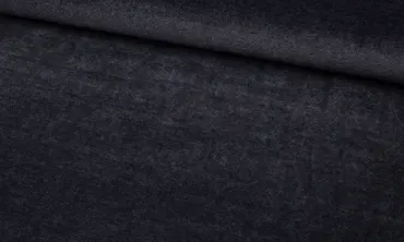 Nicky Plüsch Stoff Uni - Anthrazit