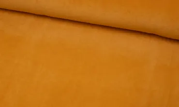 Nicky Plüsch Stoff Uni - Gelborange