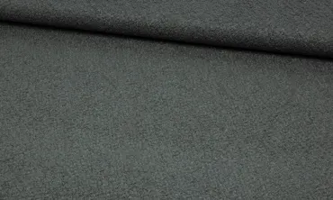 Bouclé Stoff Uni - Mausgrau