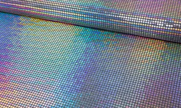 Stretch Disco Plated - Silber Rainbow