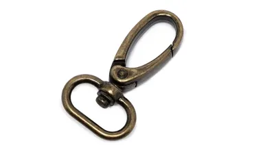 Karabiner 20 mm - Altmessing