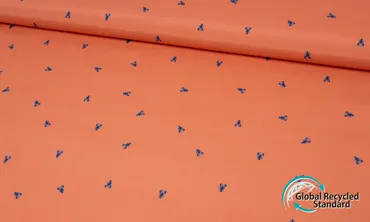 Badeanzugstoff nicht elastisch - Tiny Lobster Apricot