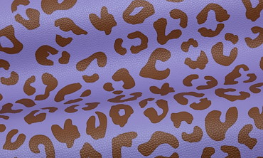 Kunstleder Happy Leo by Cherry Picking - Helllila Schoko