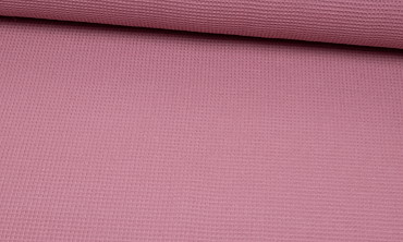 Waffelpiqué kleine Karos - Altpink