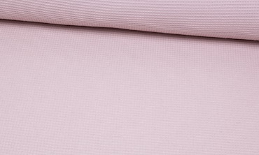 Waffelpiqué kleine Karos - Altrosa