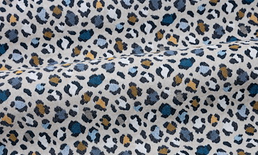 Jacquard - Leopard Blue