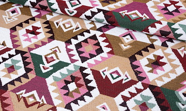 Jacquard Kilim - Fuchsia