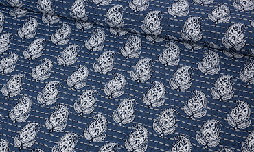 Jacquard Paisley gekreppt - Jeans