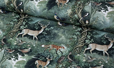 Canvas Panama - Waldliebe Dunkelgrün