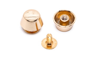 Bodennägel konisch 10 mm geschraubt - Light Gold Pack à 10 Stk.