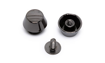 Bodennägel konisch 10 mm geschraubt - Gun Metal Pack à 10 Stk.