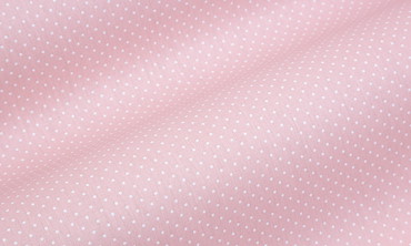 Baumwolle beschichtet - feine Punkte Hellrosa Weiss