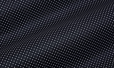 Baumwolle beschichtet - feine Punkte Schwarz Weiss