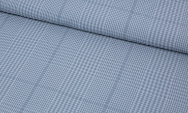 TENCEL™ Lyocell - Two-tone Plaid Hellgrau