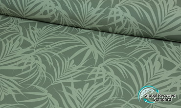 Badelycra Stoff - Palmblätter Olive