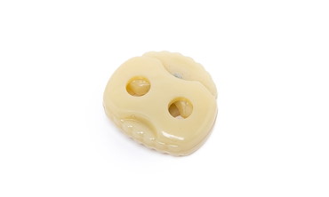 Kordelstopper 2-Loch - Beige