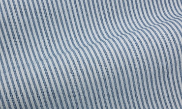 Baumwollstoff Streifen - Jeansblau