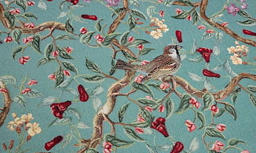 Gobelin - Birds Paradise Dunstblau