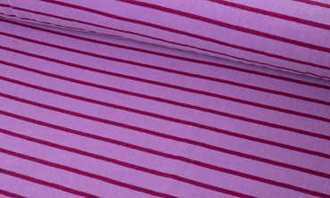 Strickfrottee - Streifen Pink Fuchsia