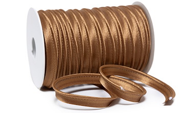 Paspel Satin 10 mm - col 044 Hellbraun