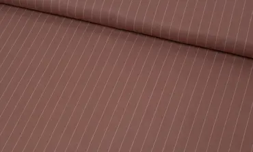 Viskose Stoff - Viskose Fine Stripes Terracotta